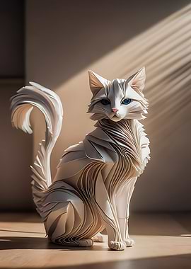 Origami British Cat