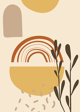 Earthy tones boho rainbow