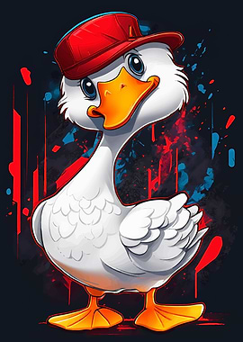Cool Funny Duck Goose