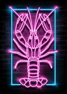 LOBSTER NEON SIGN ART