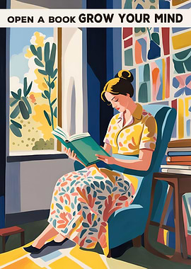 Book Reading Poster