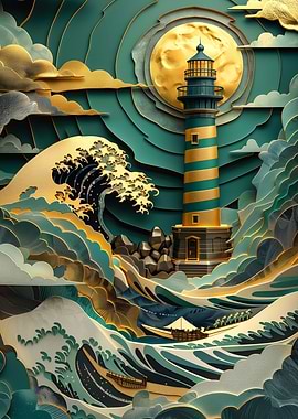 Kintsugi lighthouse