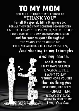 To My Mom Gift For Mom