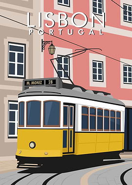 Tram lisbon portugal