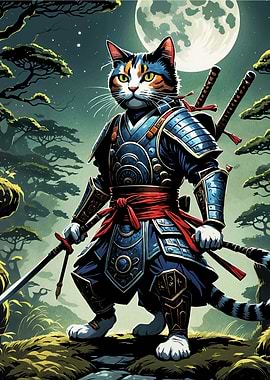 Samurai Cat Japan