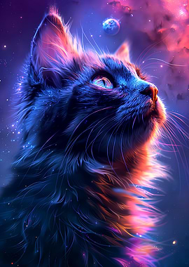 Cosmic Kitty Nebula Gazing
