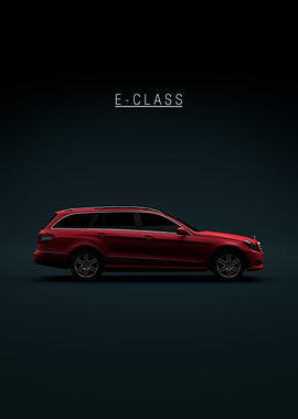 E class estate 2010 Red