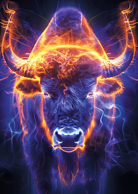 Glowing Buffalo Charge