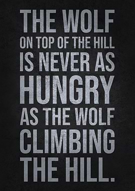 Wolf On Top Of The Hill