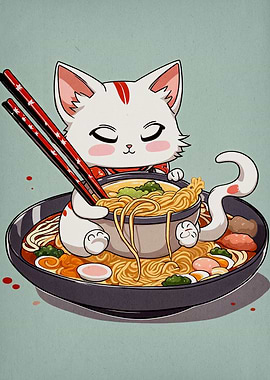 cat ramen japan