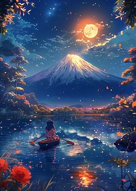 Cherry Blossom Fuji Mount