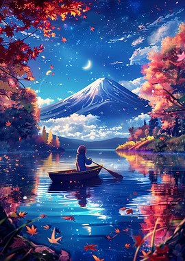 Cherry Blossom Fuji Mount