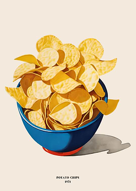 1971 Potato Chips Poster