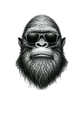 Gorilla with Sunglass