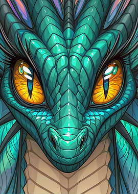 Stained Pretty Dragon