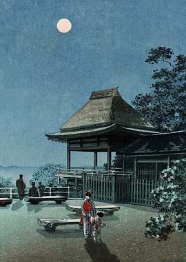 Autumn Moon at Ishiyama