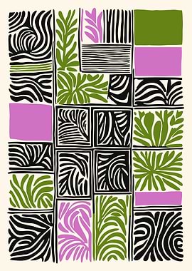 Retro Floral Wall Art