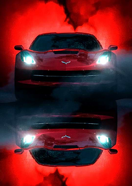 corvette mirror race