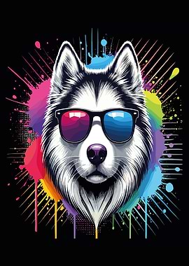 Lustige Husky Kleidung