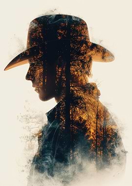 Double Exposure Cowboy