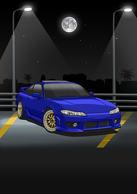 nissan silvia s15 blue