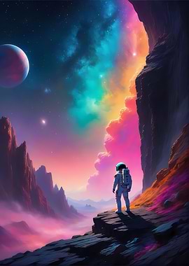 Astronaut colorful