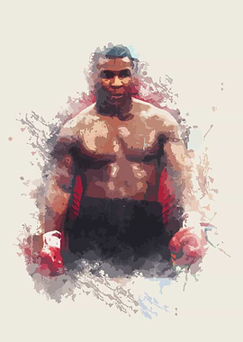 Mike Tyson Watercolor