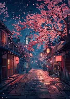 Twilight Sakura Street