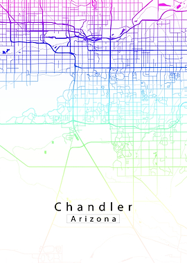 Chandler Arizona City Map