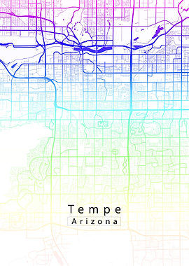 Tempe Arizona City Map