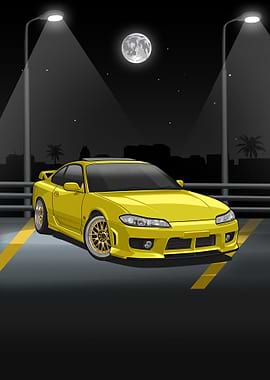 nissan silvia s15 yellow