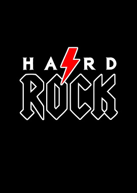 Hard Rock on black