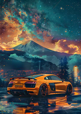 Audi R8 Fuji neon Galaxy