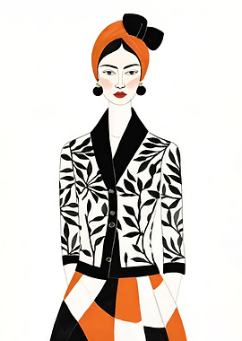 Trendy Woman Illustration