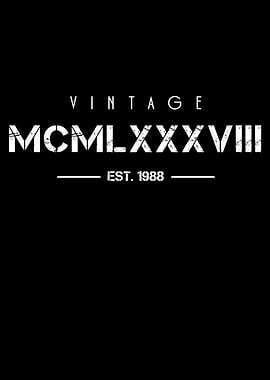 Born in 1988 Roman Numeral