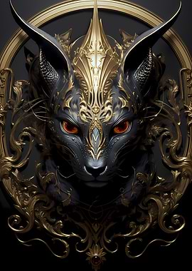 Golden Feline Majesty