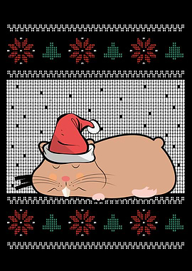 Sleeping cute hamster