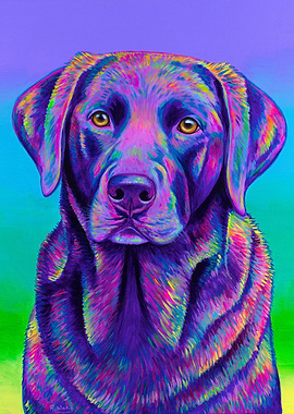 Purple Labrador Dog