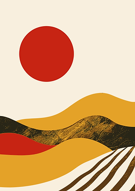 Golden Abstract Earthy