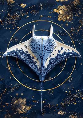Porcelain Manta Ray