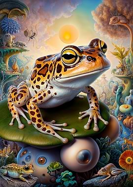 Luminous Leopard Frog