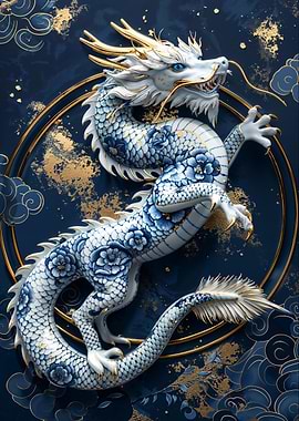 Gilded Porcelain Dragon