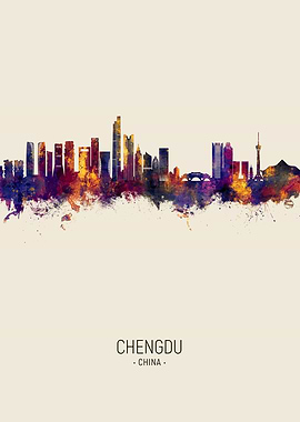 Chengdu Skyline China
