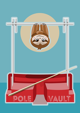 Sloth pole vaulting