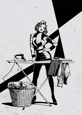 Laundry Pinup Retro