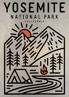 Minimalist Yosemite Park