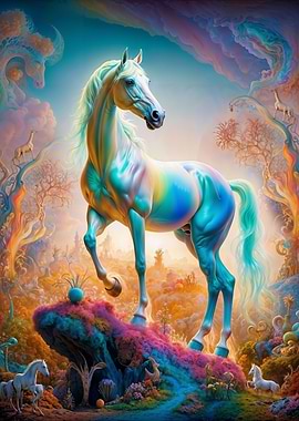 Magical White Stallion