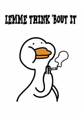 Cute Duck Smoking