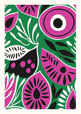 Abstract Magenta Nature