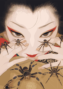 Geisha And Spider